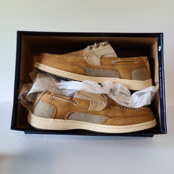 DOCKERS BEACON MENS SLIP ON SHOES TAN/TAUPE CASUAL BOAT SHOES SIZE 12 MEDIUM - Picture 4 of 9